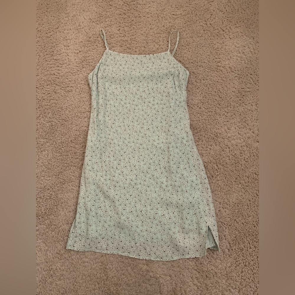 Sophie Rue | Floral Cami Mini Dress in Pastel Green print | Size : Small
